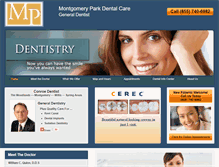 Tablet Screenshot of montgomeryparkdentalcare.com